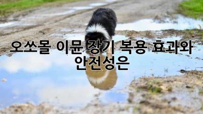 오쏘몰 이뮨 장기 복용, 효과와 안전성은?